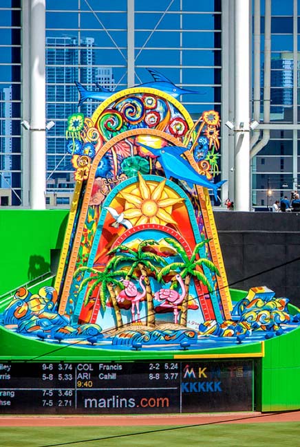 75ft Home Run Sculpture Designed by Red Grooms