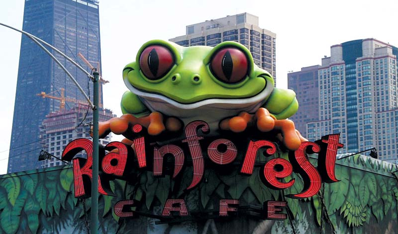 30ft Cha Cha Tree Frog for Rainforest Cafe
