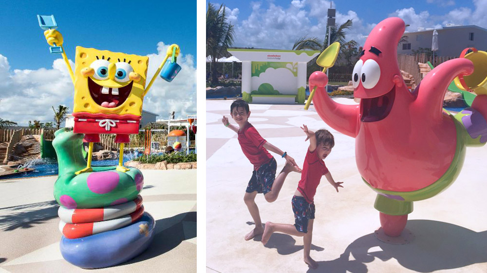 Nickelodeon Character Pool Deck Water Features - Aqua Nick, Punta Cana