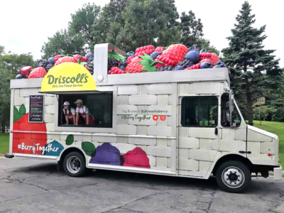 Sculpted Berries for Driscoll's Berries Food Truck