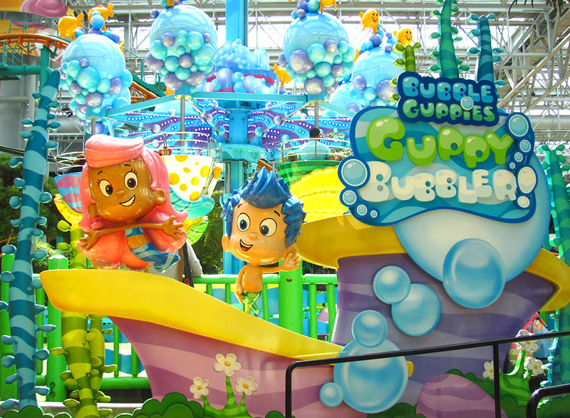 Bubble Guppies Theming - Mall of America - Nickelodeon Universe - Bloomington, MN