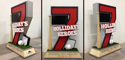 Holliday's Heroes Donor Recognition Statue for Cardinal Glennon