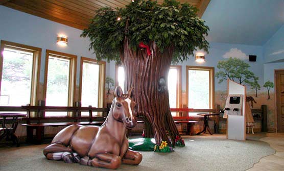 Tree Crawl-Through and Horse Climber for Little Smiles Dentistry
