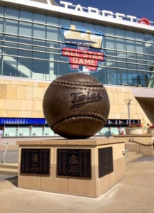 7.5ft diameter Baseball Bronze for MN Twins