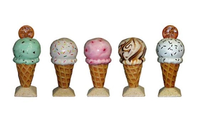 3ft Ice Cream Cone Stanchions for Atlantis Resort