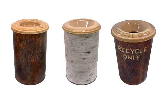 Nature Trash Cans for Great Wolf Resort