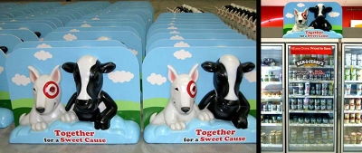 Bullseye and Cow Cooler Toppers for Target
