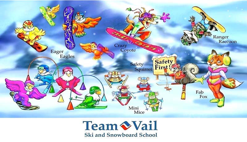 Team Vail Illustrations for Vail Resort