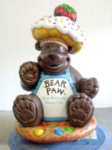 Custom 5ft Sprinkles the Bear Greeter at Great Wolf Resort