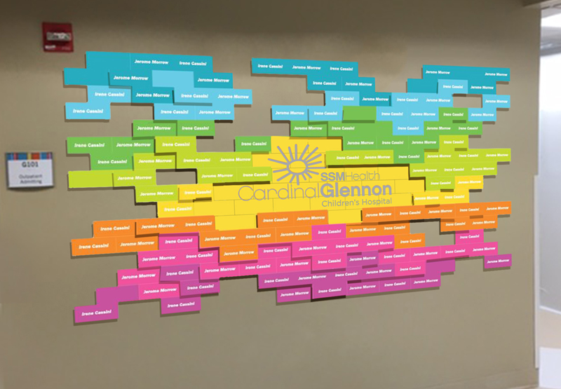 Donor Recognition Wall for Cardinal Glennon