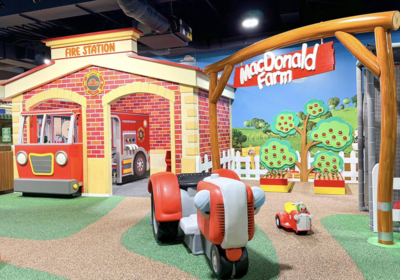 CoComelon Play Date Fire Station and Farm Play Areas