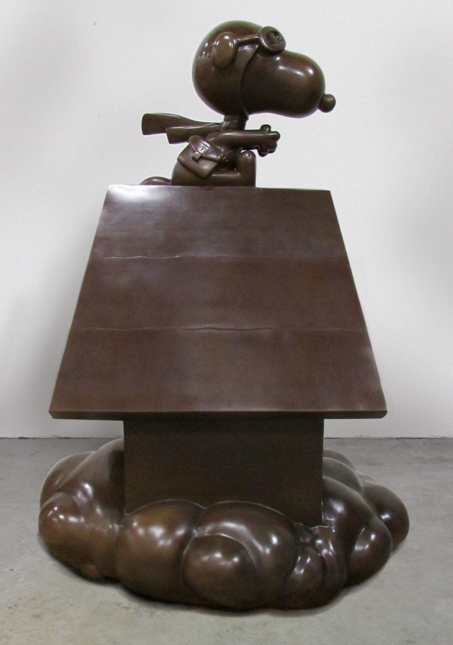 6ft Flying Ace Bronze Peanuts Statue