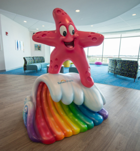 5' Floor Greeter Sculpture of "Sandy" Starfish Character