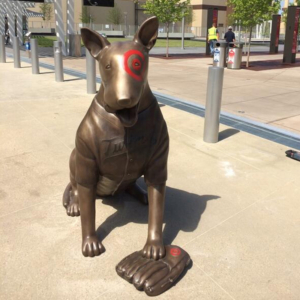 Custom 5ft Baseball Bullseye Bronze for MN Twins