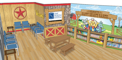 Ranch-Themed Waiting Room for Children's Oncology Department